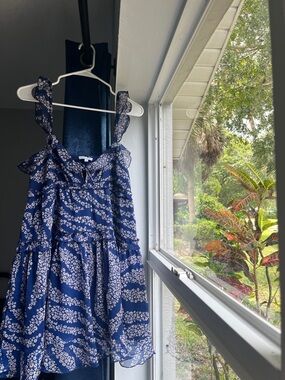 Patrons of Peace Navy Blue Floral Mini Dress